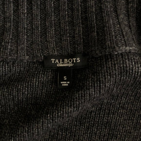 Talbots Gray Bauble Cardigan Sweater Size S - Picture 5 of 6